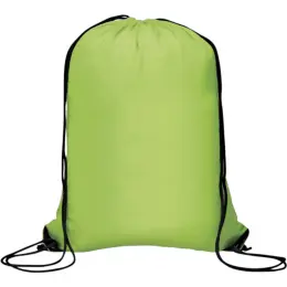 Symphony 210D Drawstring Bag Lime Unbranded